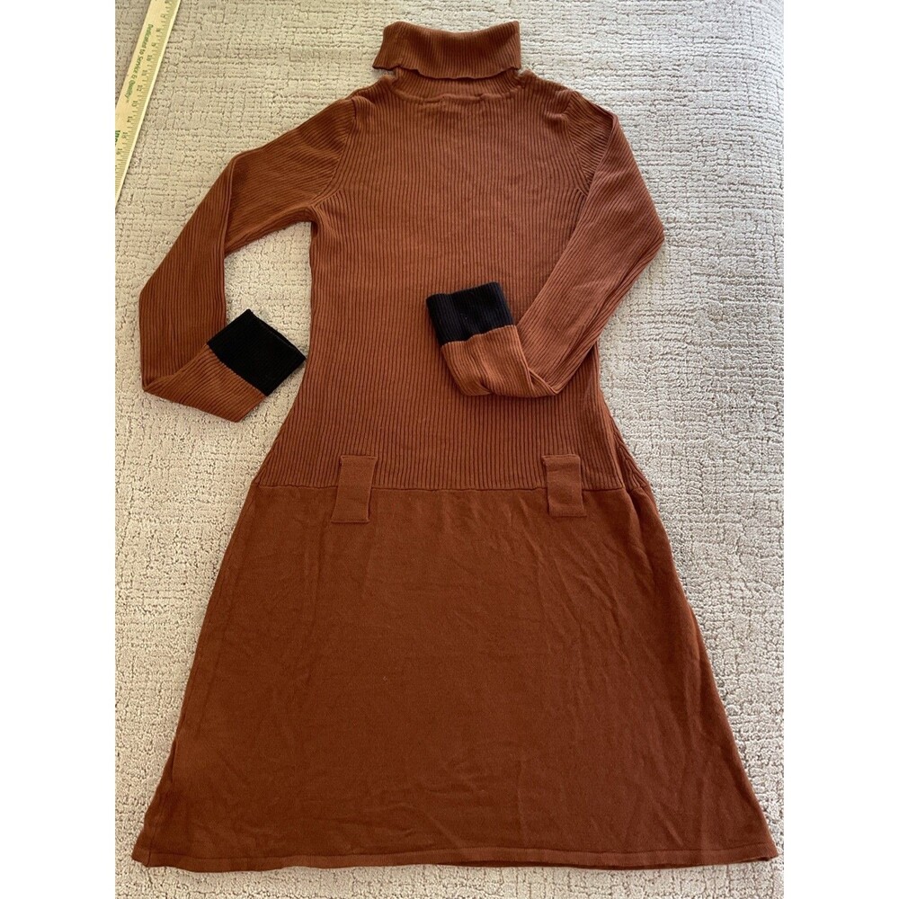 Women’s Venus Brown Sweater Dress With Belt Loops. Medium See Pics
